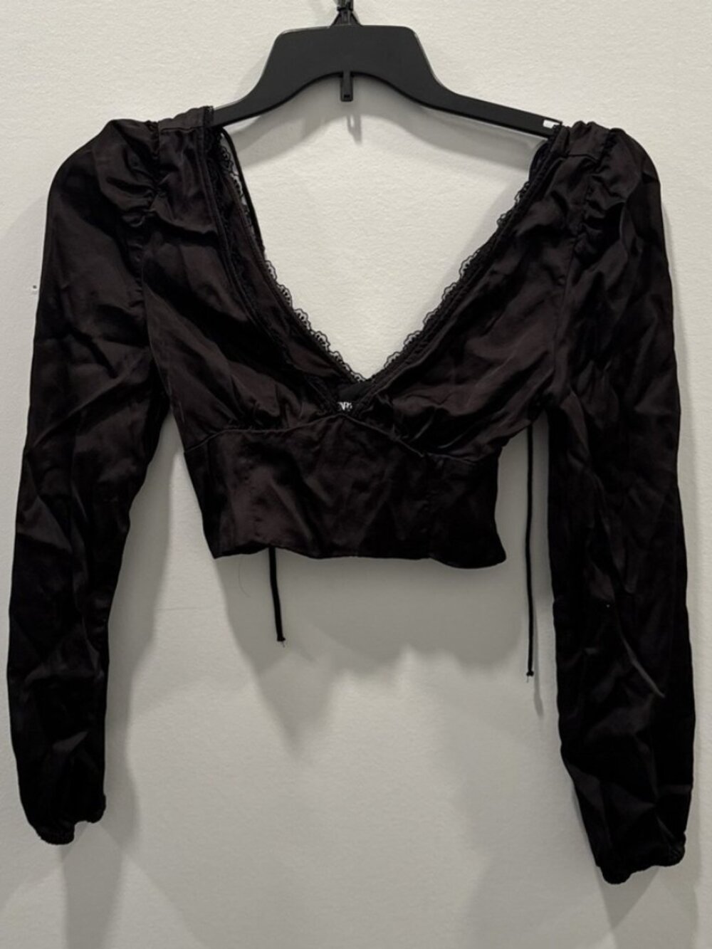 🧡Blouse Size Large Puffy Sleeve Stretch Women Going Out New W/Tag